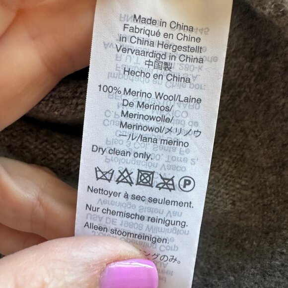 Madewell Merino Wool Midi Sweater Dress Womens Size S Minimalist Classic Work - Picture 8 of 9